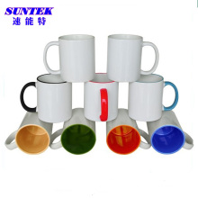 11oz Multi-Color C-Handle Ceramic Coated Sublimation Coffee Mug